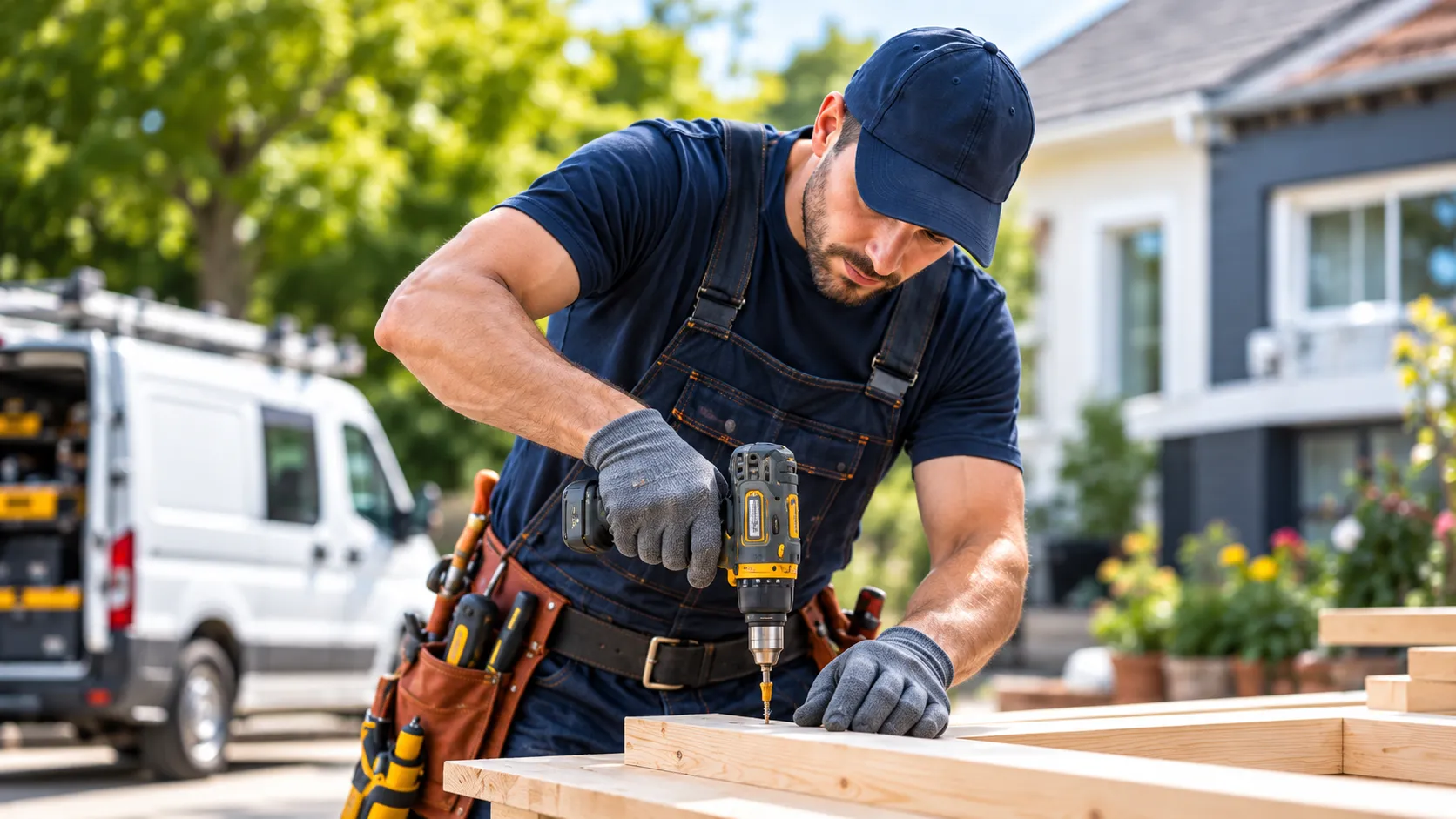 Trades and home services professional at work